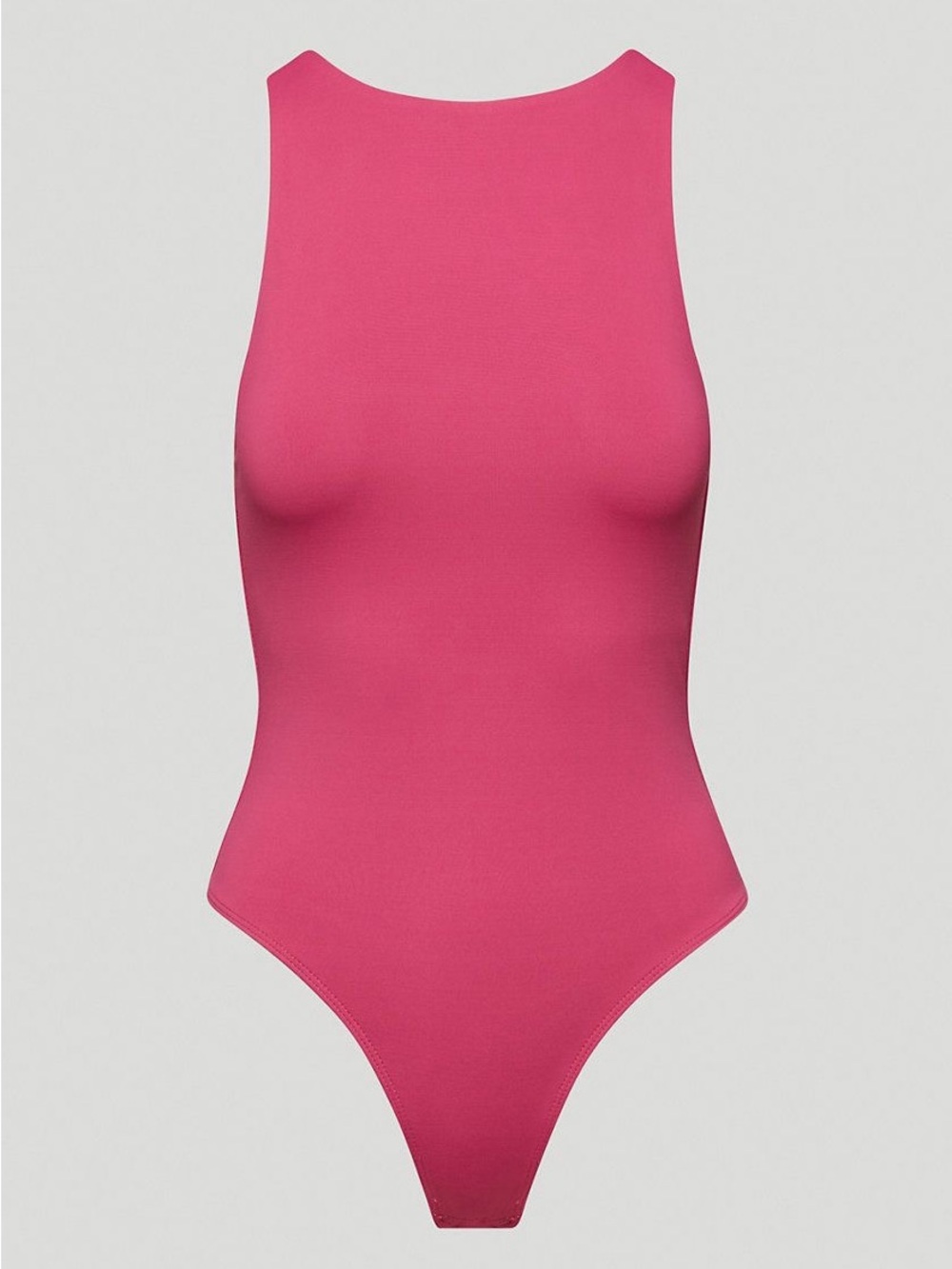 🆕 Babaton | Contour '90s Bodysuit Sleek high-neck bodysuit | Modern Magenta Pink